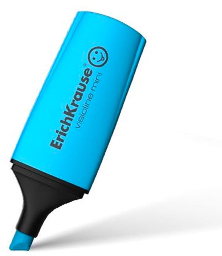 Highlighter  ErichKrause® Visioline Mini, blue color