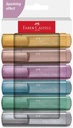 Highlighter Standard Line Width 1-5 mm Chisel Set of 6pcs Metalic Color FABER CASTELL TL 46 -  FC25