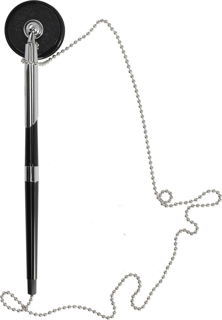 Pen Countertop Stand Single Hole With Chain     Blue