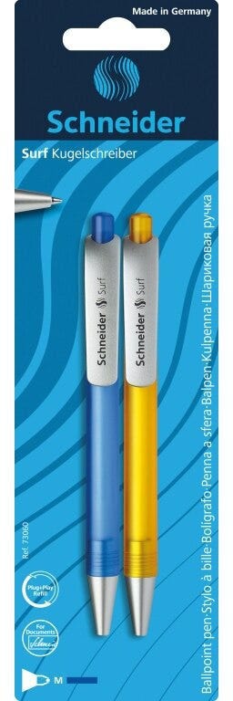 Ballpoint pen Dynamix Surf assorted Blister 2 pieces