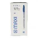 Pen Ball Point Cap Off 1.0 mm Blue Maxi - MX-LV50B