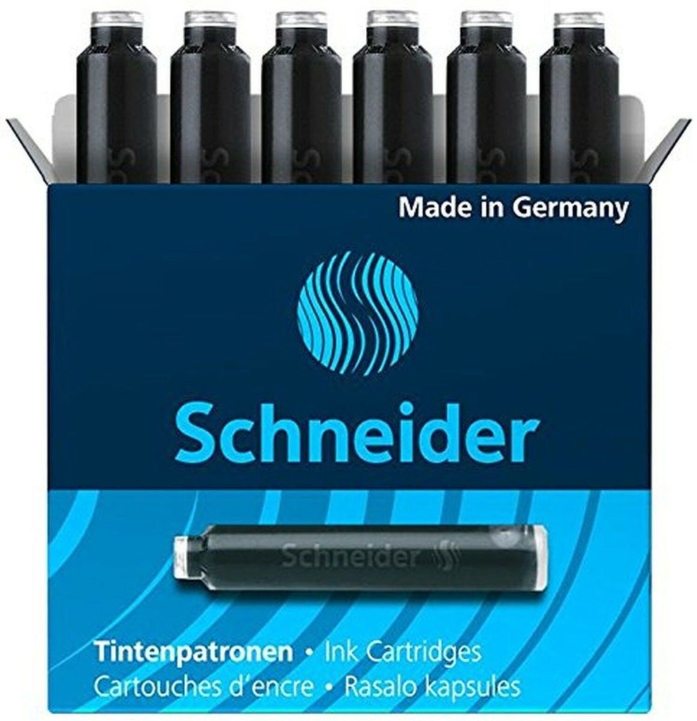 Ink Cartridge black Box 6 pieces Schneider