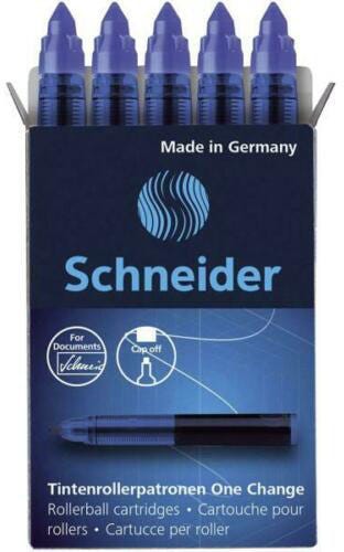 Rollerball cartridge One Change Box 5 pieces blue Schneider