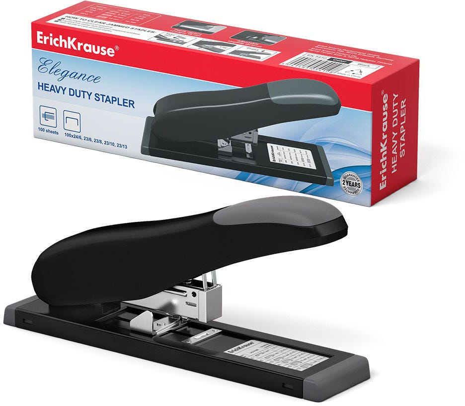 Heavy duty stapler №23 ErichKrause® Elegance, up to 90 sheets