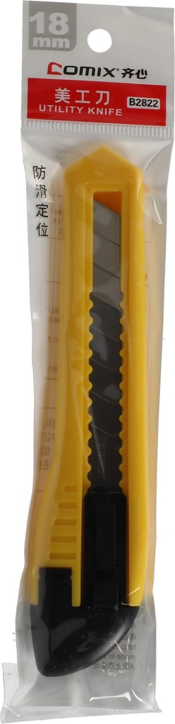 Cutter Manual lock  18 mm  Plastic   Assorted