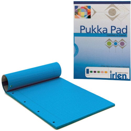 A4 Dyslexia Notepad - Aids Visual Perception Difficulties - Turquoise