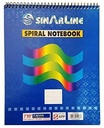 Notepad With Cover Top Spiral Size 7" X 9" 70 Sheets