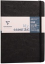 Age Bag, My.Essential 14,8X21Cm Thread-Bound Notebook 96 Sheets Lined Black Ivory 90G Paper