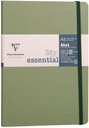 Age Bag, My.Essential 14,8X21Cm Thread-Bound Notebook 96 Sheets Lined Green Ivory 90G Paper
