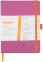 Meeting Book Lilac A5+ 80 Microperforated Sheets 90G, White Paper W/Elastic +Pen Loop