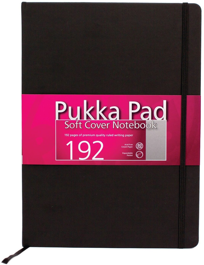 A4 Large Soft Cover Notebook  192 pages Pukka Pad