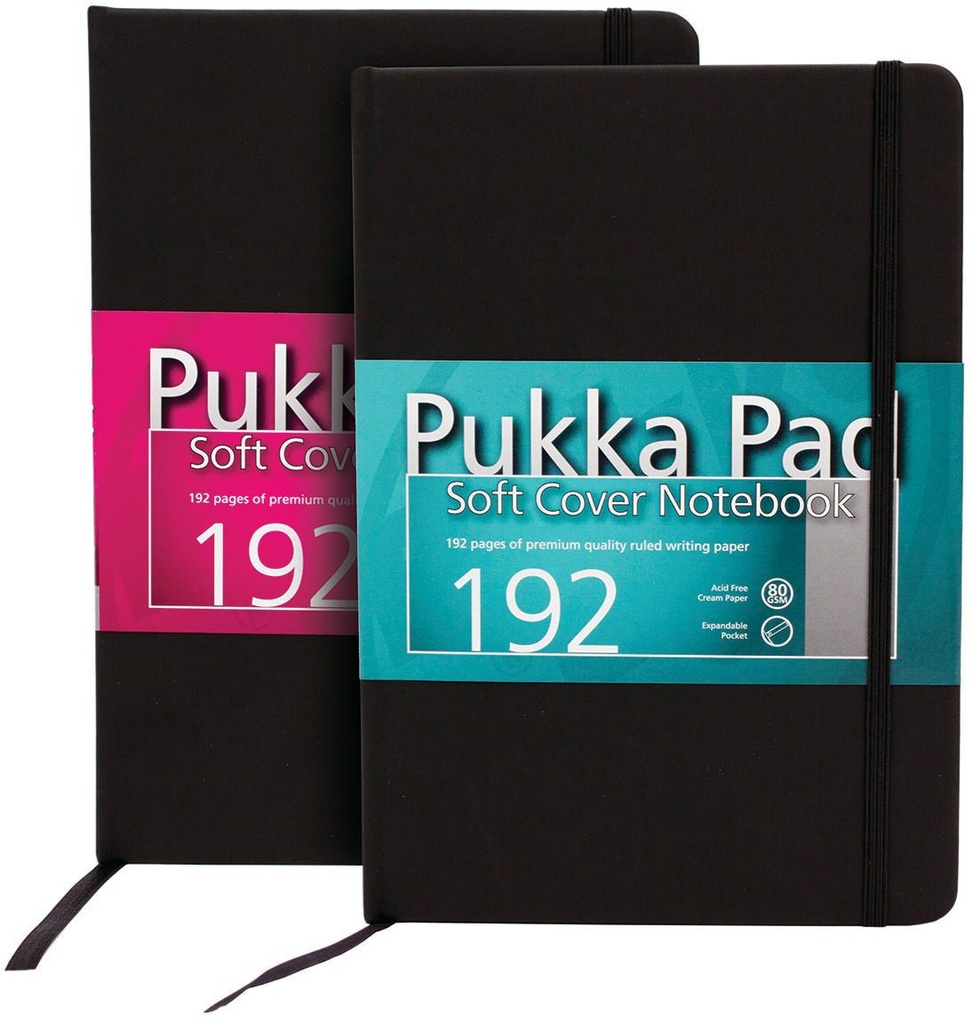 A5 Medium Soft Cover Notebook  192 pages Pukka Pad