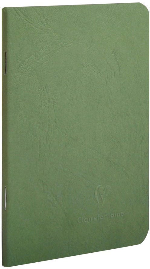Age Bag, Stapled Small Notebook 9X14Cm 48 Sheets Lined Green