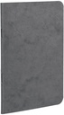 Age Bag, Stapled Small Notebook 9X14Cm 48 Sheets Lined Gray