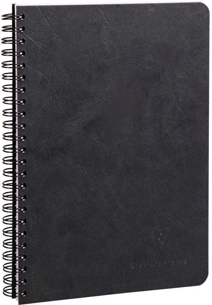 Age Bag, Wirebound Notebook 14,8X21Cm 50 Sheets Lined Black