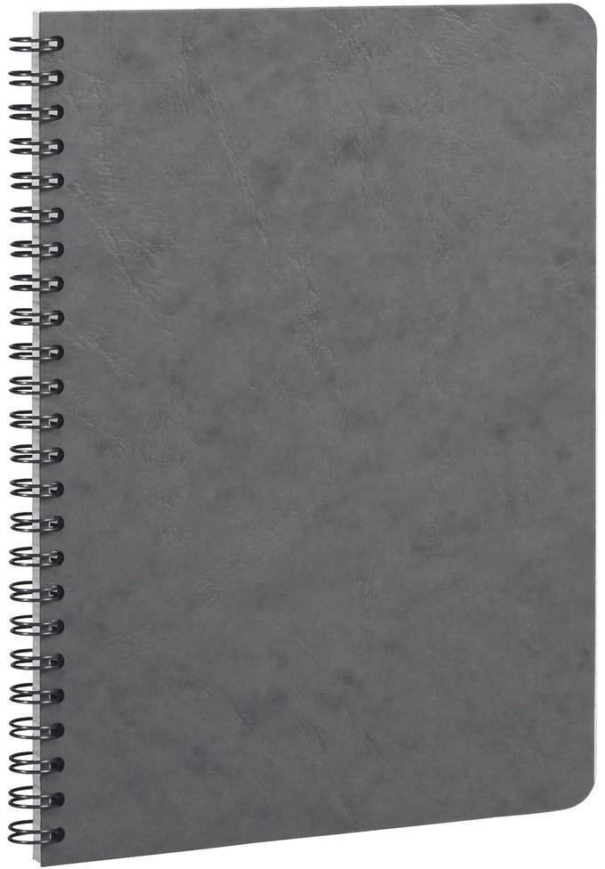 Age Bag, Wirebound Notebook 14,8X21Cm 50 Sheets Lined Gray