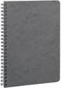 Age Bag, Wirebound Notebook 14,8X21Cm 50 Sheets Lined Gray