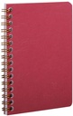 Age Bag, Wirebound Notebook 9X14Cm 50 Sheets Lined Red