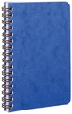 Age Bag, Wirebound Notebook 9X14Cm 50 Sheets Lined Blue