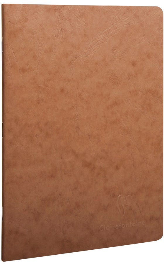 Age Bag, Sapled Notebook 14,8X21Cm 48 Sheets Lined Tobacco