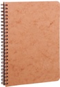 Age Bag, Wirebound Notebook 14,8X21Cm 50 Sheets Lined Tobacco