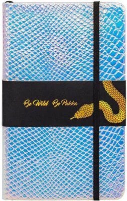 Wild Notepad Python - with inner pocket, page ribbon and elasticated closure