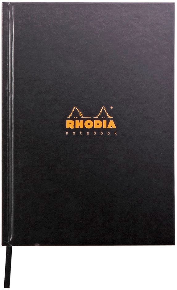 Notebook A5 96Sh 90Gs Hardcover,  L+M+F Rib.Bookmark Mcrprf