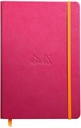 Notebook Hardcover  Raspberry A5 , 96 Sh,Lined Ivory 90G, Paper Elastic Closure Rhodiarama