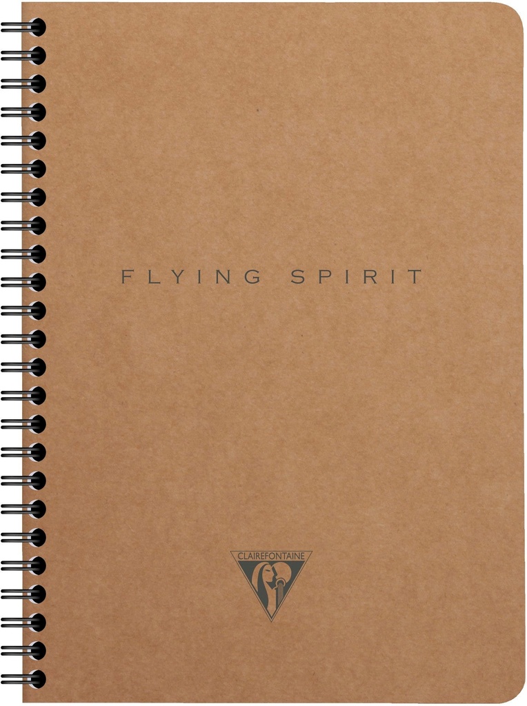Notebook Wirebound W/Pockets Kraft, Lined A5 60Sh 90G Ivory Paper