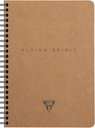 Notebook Wirebound W/Pockets Kraft, Lined A5 60Sh 90G Ivory Paper