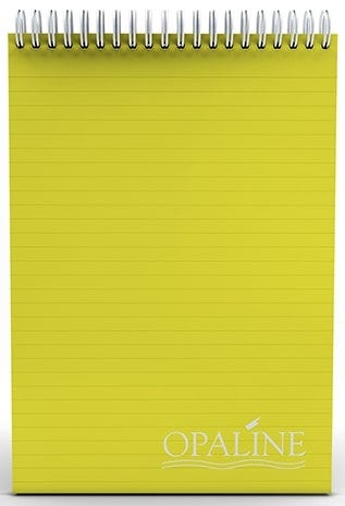 OPALINE Note Book Spiral 70g Lines 11x16.7cm 96sh
