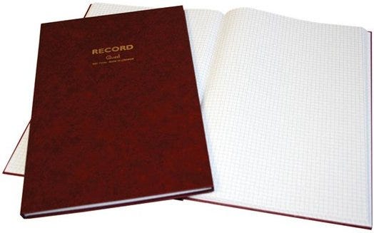 Record book Hard Cov- 60g- Lines- 21x33cm- 96sh