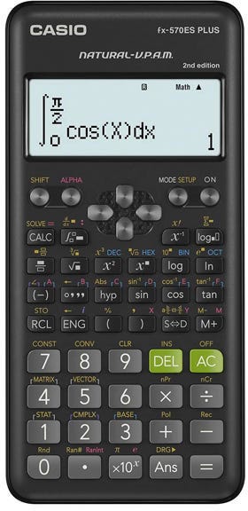 Calculator Scientific 417 Functions FX-570ES Plus 2nd Edition