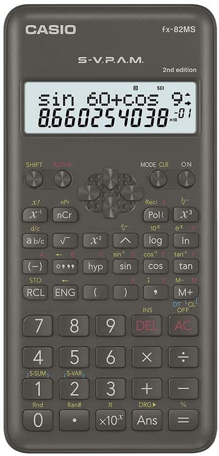 Calculator Scientific 240 Functions FX-82MS-AR 2nd Edition