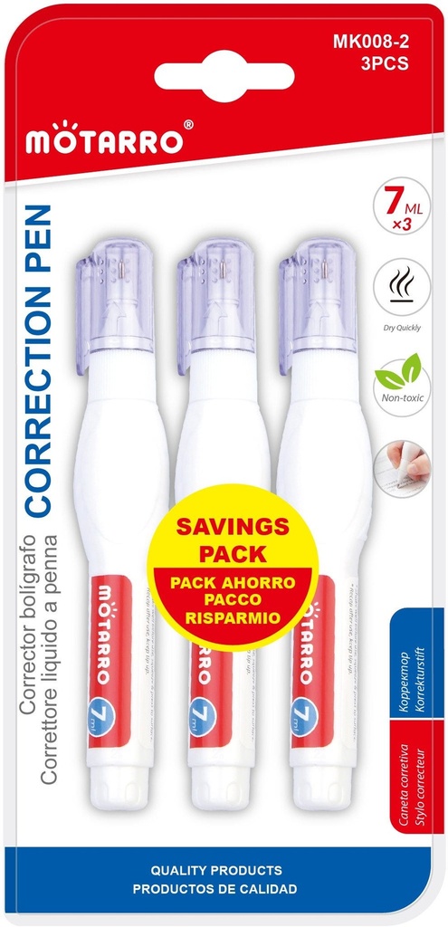 Correction Pen 7ML, Bundle Set of 3