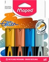 Highlighter Glitter Metalic Pac=4col