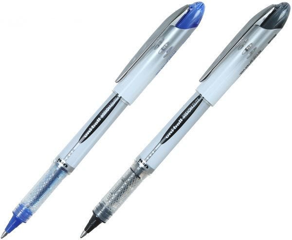 Pen Vision Elite Roller ball 0.8mm Blister of 2- MI-UB200-02BE/BK