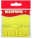 Neon yellow  Notes 75x75mm  / blocks of 100 sheets
