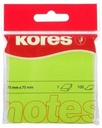 Neon green  Notes 75x75mm  / blocks of 100 sheets