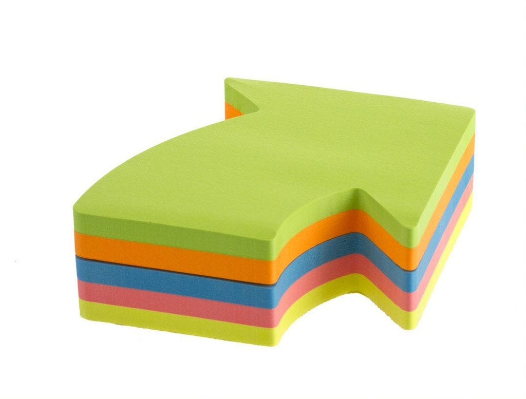 Fantasy Arrow, 250 Sheets, 70X70Mm,  5 Mixed Neon Colours