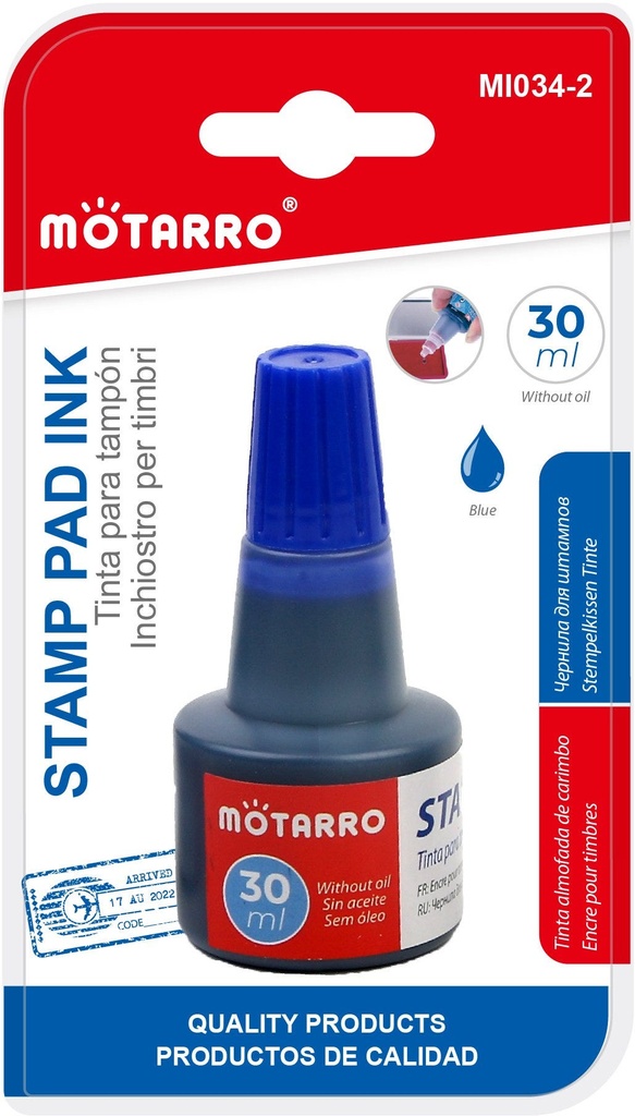 Stamp Ink Pad 30ML  Blue