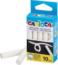 Chalks 10pcs White, Erasable & Washable, Carioca