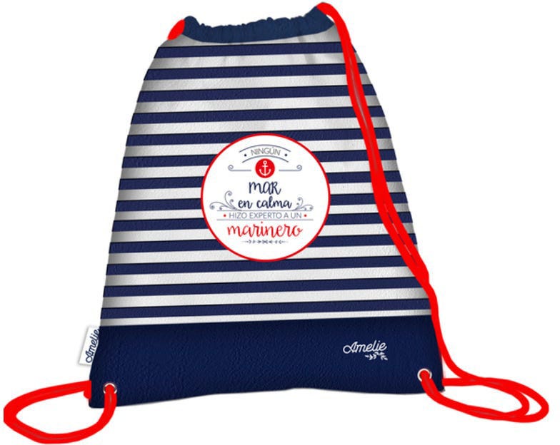 Backpack Drawstring Cuerdas Amelie Naval
