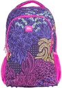 2-zip school backpack (21 L) Fireflies special series, lilac
