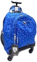 Exsport Printed 2 Trolley Backpack Multiple Compartment