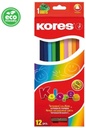 Color Pencil Triangular, 3Mm With Name Field And Sharpener / 12 Pencils Incl. 1 Metallic