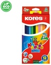 Kolores Jumbo Triangular, 5Mm With Name Field And Jumbo Sharpener