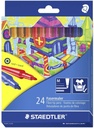 Color Pen Fiber Tip Pen Cardboard Set-24