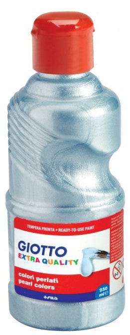 Tempera School Paint Pearl Cyan Extra Quality 250 ml- Giotto