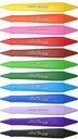 Crayons Plastic Double-Sided Artberry Set Of 12 Colors